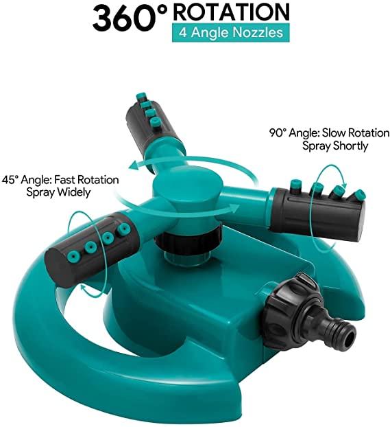 360° Rotating Water Sprinkler for Garden, Terrace