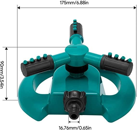 360° Rotating Water Sprinkler for Garden, Terrace